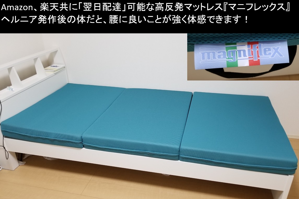 ヘルニアにはマニフレックス